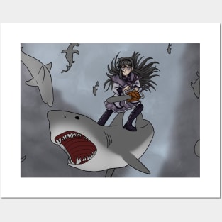 Homura VS Sharknado Posters and Art